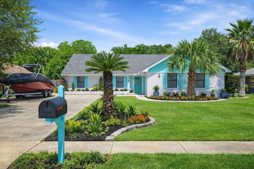 Welcome to this charming traditional brick home nestled in one of the area's most desirable communities--a place where comfort, style, and peace of mind come together effortlessly. From the moment you arrive, the home's inviting presence and spacious drive-in area set the tone for a property that has been thoughtfully maintained. Step inside to discover a bright and open interior highlighted by high vaulted ceilings and recessed lighting that fills the home with warmth and clarity. The absence of carpet and the continuity of tile flooring throughout create a clean, modern flow that's both elegant and easy to maintain.  The wood-burning fireplace area serves as a cozy focal point, perfect for relaxing evenings or welcoming gatherings. Every closet in the home has been updated with a modern design, offering improved organization in each room. The spacious laundry area adds convenience and functionality, making everyday routines feel effortless. The kitchen, living, and dining spaces blend seamlessly, creating an atmosphere ideal for both daily living and entertaining. Large windows and elevated ceilings enhance the sense of openness, while the thoughtful layout ensures comfort in every corner. Step outside to the covered back porch, an ideal spot for morning coffee, weekend grilling, or simply enjoying the peaceful surroundings. The spacious yard offers endless possibilities, gardening, play areas, pets, or future outdoor enhancements. 
Major updates provide added confidence for the next homeowner, including a new roof (2022) and new water heater (2022), ensuring long-term durability and reduced maintenance concerns.
This home is more than a place to live, it's a place to thrive. With its blend of traditional charm, modern updates, and a prime location in a sought after community, it offers the perfect opportunity for anyone seeking comfort, style, and lasting value.