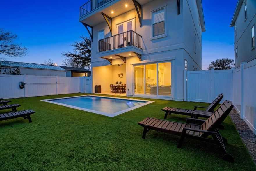 2023-built luxury beach home in the heart of Miramar Beach designed for large gatherings, memorable vacations, and strong vacation rental appeal. Offering 7 bedrooms, 6.5 bathrooms, and over 4,100 square feet, the home comfortably accommodates up to 21 guests with expansive indoor and outdoor gathering spaces, a private heated pool, game room, wet bar, and turnkey furnishings throughout. The three-story layout creates separation and privacy while maintaining an open, connected feel ideal for entertaining. Thoughtfully designed for both personal enjoyment and investment potential, this fully furnished coastal retreat is located just minutes from the beach, shopping, dining, and local attractions.