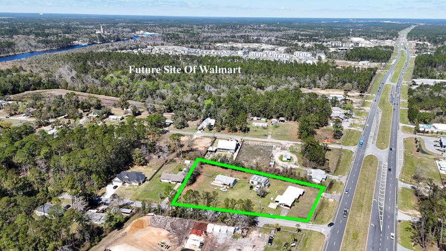 Hwy 331S - Fantastic opportunity for this corner 1.47 acre site just 1/4 mile south of the incoming Walmart in Freeport, FL. Located inside the city limits with appx 171 front feet on Hwy 331 and frontage on Jones Dr also. Zoned Rural Village with C-1 and C-2 zoning surrounding the property, so rezoning would be a distinct possibility (buyer to do all due diligence). Property has 2 dwellings - one brick home, one manufactured home plus a nice 30x40 utility building with rollup door. MLS documents section details zoning, possible future zoning and other useful data. Freeport is booming, with TDOT traffic count of just over 23,800 per day. Join the others who see that it is no longer merely holds potential for growth - it's a current reality.