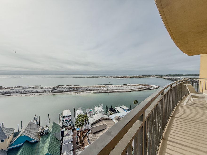 Fractional Ownership, Share E Available. Experience elevated coastal living with this exceptional opportunity at Emerald Grande. This beautifully designed 4-bedroom, 4-bath residence features a spacious open concept layout and over 500 square feet of private balcony space, showcasing breathtaking panoramic views of Destin Harbor, East Pass, and the Gulf of Mexico. Each bedroom offers its own bath, comfortably accommodating up to 10 guests with privacy and ease. Enjoy six weeks per year in a luxury waterfront retreat without the responsibilities of full-time ownership. Indulge in resort style amenities, including multiple pools, a full service spa, fitness center, and direct access to the vibrant HarborWalk Village. 2026 use weeks: Mar 20-27, May 29-Jun 5, Jun 5-12, Sep 11-18, Nov 6-13.