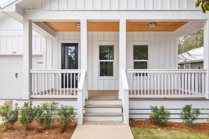 Beautiful NEW Home in North Santa Rosa beach ready for its first owner! This home has been perfectly designed to maximize space with a curated open floor plan. Along with that comes a front and back porch which is perfect for those Florida days and nights! As you walk through the house on the amazing LVP through the foyer you step into the living room and open concept kitchen complete with an island/breakfast bar. The crown moulding helps exemplify the beautiful 10 ft walls. The master bedroom is tucked away right off the living room with his and her closests along with its own master bathroom and tiled shower. The backyard has plenty of space along with a 10 ft privacy fence which helps maintain the quaintness of those Florida days.