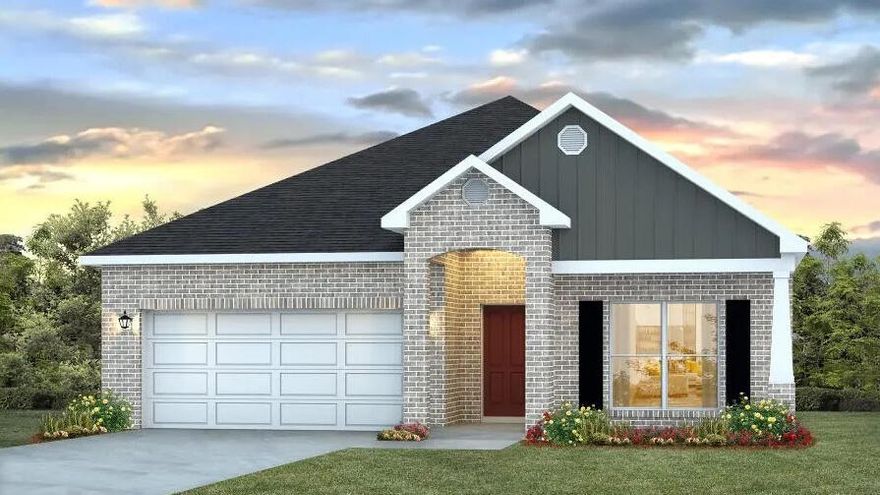 Welcome to Deer Ridge Crossing in Gulf Breeze, FL! The charming Rhett, one of our most popular & highly desirable Open Designs. 4 beds, 2 baths, covered patio & a 2-car garage. The Smart Home Connect System includes several Smart Home convenient devices. BEAUTIFUL, well-designed kitchen offers gorgeous Quartz countertops, relaxed living with a lg. island bar, quiet dishwasher, all stainless appliances, pantry, & spacious dining area. Bedroom 1 & adjoining bath feature a walk-in closet, Quartz double sink vanity, tub AND separate shower. Striking wood-look flooring throughout & Friese carpet in the bedrooms. Upscale home with great curb appeal. Convenient location. Must see! ALL LISTING pictures, colors, features, and size may vary. Square footages are approximate.