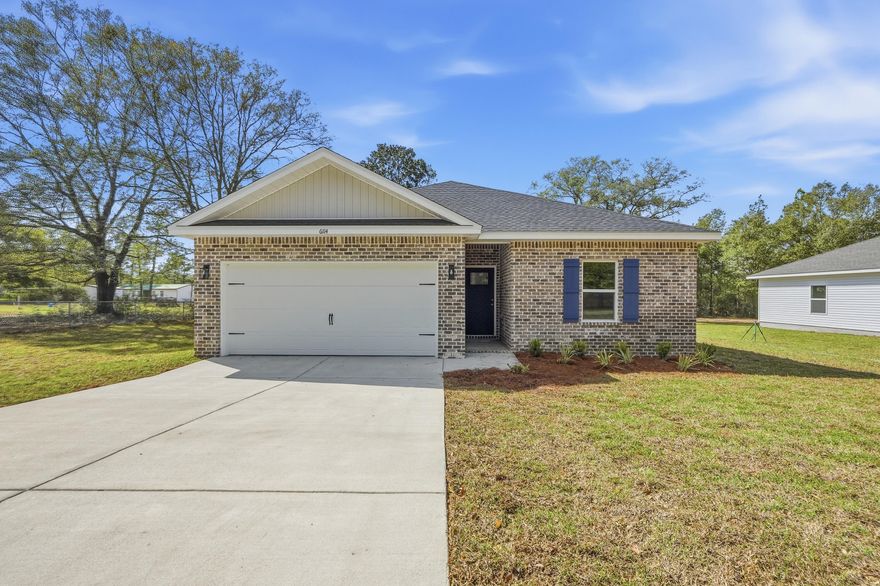 'SLAM DUNK SAVINGS' - $15,000 TOWARDS CLOSING COSTS & FREE REFRIGERATOR/WASHER/DRYER/BLINDS (must close by April 15, 2026). READY IN EARLY MARCH - BRAND NEW - LARGE LOT - 'CARTER' floor plan offers finished 2-car garage, rear patio for relaxing & entertaining, landscaped yard.  Open concept with family/kitchen/dining on the rear of the home.  Kitchen work island w/bar seating, corner walk-in pantry, quartz countertops, white shaker cabinets.  Luxury vinyl plank flooring in common areas, carpet in bedrooms.  Owner's suite has walk-in closet, bath has linen storage, double vanities, shower only.  Raised ceilings, recessed lighting and ceiling fans throughout.