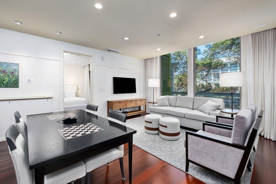 The Private Residence Club is a FRACTIONAL OWNERSHIP consisting of 11 (8 shares per unit), 2 bedroom/2 bath residences. Each owner owns a 1/8th interest in a unit and is guaranteed to receive 5 weeks per year with additional stay opportunities if available. Owners receive one week per season and a fifth bonus flexible week. Located in WaterColor, south of Hwy 30A, this building is directly across from the WaterColor Beach Club and the Fish Out of Water Restaurant.  The PRC is a great alternative to full time ownership on the beach in a professionally managed setting. Secondary bedroom has 2 king sized beds. Units are non-rentals so only owners, friends and guests may stay. Close to all the WaterColor shops, restaurants, parks, bike baths and only a short stroll to the to beach. This is a great way to own in Watercolor and have access to all of the fabulous amenities, including the Beach Club with 3 pools, tennis, Camp Watercolor and more. 
Enjoy this easy way to own, all costs are included in your quarterly fee - taxes, insurance, maintenance and HOA fees. Just lock and leave!