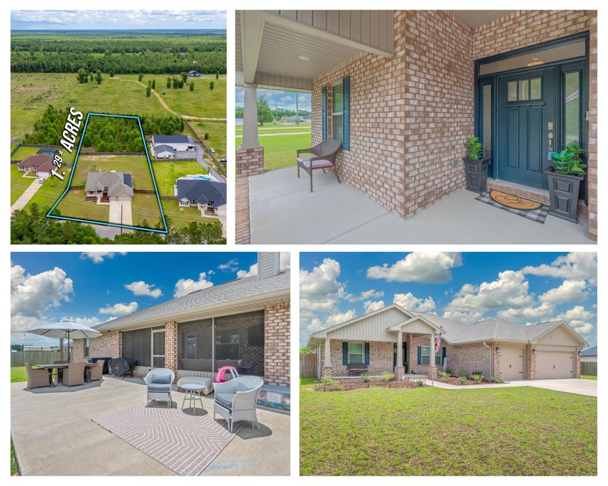 In close proximity to multiple military bases and sitting on 1.29 acres, this beautiful home offers the space and layout you are looking for. The open floorplan features a large livingroom that flows seamlessly into the kitchen. The kitchen offers granite countertops, stainless steel appliances, and a breakfast bar. This home also offers an additional office and formal dining area. The spacious primary suite is a true retreat, seperate vanities, a stand up shower, linen closet, and water closet. Additional generously sized secondary bedrooms and bathrooms make this home as functional as it is comfortable. Step outside enjoy your fully fenced in backyard with your property far exceeding the fence line. This home also offers solar panels which is a big savings on your monthly utilities! Schedule your showing today!