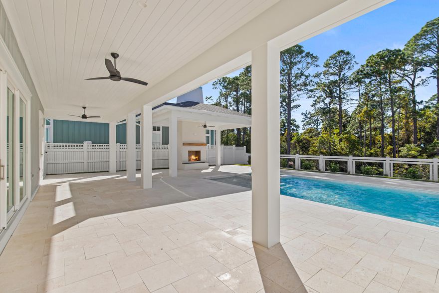 *List price reflects a $50,000 waived lot premium incentive currently offered by the Builder! 
Step into refined coastal luxury with the Suffolk II, an architectural masterpiece by Romair Homes, nestled within the lakeside Powell Landing East enclave of the Watersound Origins community. Newly completed and MOVE-IN READY, this 3,297-square-foot residence offers an unparalleled blend of sophistication, comfort, and seamless indoor-outdoor living. Designed with impeccable craftsmanship, this 4-bedroom, 4.5-bathroom home features a bonus room and a 2-car side-load garage, ensuring both functionality without sacrificing curb appeal. The grand living area is anchored by a striking 60'' linear fireplace, while 16' sliding glass doors open effortlessly to the expansive covered porch, blurring the lines between interior luxury and outdoor serenity.

Enjoy elevated outdoor living with the cabana & fireplace, along with the private pool & spa, a resort-style retreat in your own backyard perfect for refined gatherings or tranquil evenings under the stars. The designer-curated chef's kitchen is adorned with stained white oak cabinetry, Silestone quartz countertops, and GE Monogram integrated appliances, offering both beauty and superior performance. Throughout the home, engineered white oak flooring adds warmth and elegance, while each spa-inspired bathroom is appointed with exquisite tile selections and illuminated shower niches, elevating everyday indulgence. Upstairs, the versatile bonus room offers endless possibilities, whether envisioned as a media lounge, private office, or guest retreat. Each bedroom is a haven of comfort, featuring ensuite baths and sizeable closets. 

Experience refined coastal living in one of Watersound Origins' most sought-after neighborhoods nestled alongside Lake Powell. The Watersound Origins community offers an unparalleled lifestyle in South Walton offering exceptional amenities, notoriously friendly and welcoming atmosphere, zero short-term rentals, and close proximity to all that 30A and Inlet Beach has to offer. Enjoy the zero-entry pool, playground, sports courts, and fitness center at the Village Commons, play a round of golf or foot golf at the Origins Golf Course, or take a walk along the many miles of walking and biking trails that wind all throughout the neighborhood! 

The new Watersound Town Center located at the entrance to the community offers several fantastic dining options (casual and formal), medical services, Starbucks, Publix, a Pavilion that hosts events year round, and more!