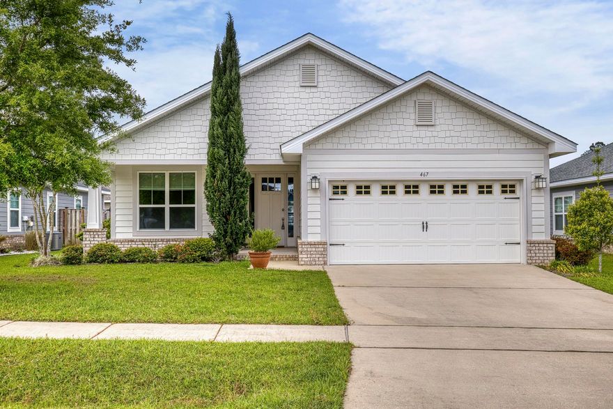 Welcome home! This charming property features a large, welcoming front porch--perfect for relaxing and enjoying the neighborhood. Offering 4 thoughtfully laid-out bedrooms and 2 full bathrooms, the home provides 1,825 square feet of comfortable living space on a .14-acre lot.

Step inside to an open-concept design enhanced by light, airy colors and a seamless flow between the living, dining, and kitchen areas. The kitchen is beautifully appointed with granite countertops, all-white cabinetry, a breakfast bar, and a dedicated dining area--ideal for both everyday living and entertaining.

Out back, enjoy a covered screened patio overlooking a fully fenced yard, providing the perfect space for outdoor gatherings or quiet evenings at home.  >> Major systems including the HVAC, roof, and water heater all 2020, offering peace of mind for years to come.