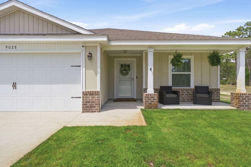 Welcome to a rare opportunity in the heart of Navarre--where coastal convenience meets effortless, like-new living just 6 minutes from Navarre Beach. Built in 2019, this beautifully maintained Craftsman-style home sits on a generous quarter-acre lot with an impressively deep backyard, offering the space, privacy, and flexibility today's buyers are searching for.

From the moment you arrive, you'll notice the extended parking capacity--perfect for your boat, RV, or recreational toys--with no HOA restrictions to limit your lifestyle. The fully fenced backyard creates a private retreat with endless potential, whether you envision a pool, outdoor entertaining space, or simply room to breathe. Inside, this single-story home offers a thoughtfully designed layout with 3 spacious bedrooms and 2 full bathrooms, paired with a double car garage. The interior feels barely lived in, showcasing a clean, minimalist aesthetic that enhances the sense of space. Soaring ceilings and an open-concept design seamlessly connect the kitchen to an oversized living area--creating a bright, airy environment that lives larger than its footprint.

The location within Quail Roost is ideal--tucked away for peace and quiet, yet just a few easy turns to Highway 98 for a smooth commute to Hurlburt Field. You'll also enjoy convenient access to a variety of schools, shopping, and dining options, making everyday living both simple and efficient.

As a newer construction home, buyers can appreciate the added benefit of potentially lower insurance costs, giving you peace of mind along with long-term value.

With flexible move-in options and upcoming open house opportunities, this home stands out as one of the best values in Navarre, offering the lifestyle, location, and condition that today's savvy buyers demand.

Come experience it for yourself... you'll quickly understand why this one won't last.