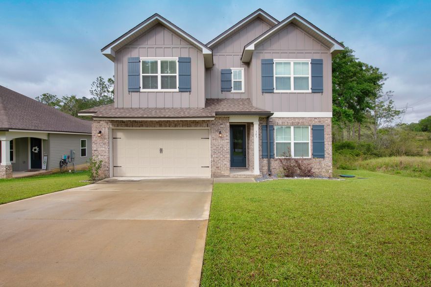 NO HOA; SOUTH END OF CRESTVIEW! 
Built by an award-winning builder this 4-bedroom home offers an additional flex room, open concept floor plan, and spacious eat in kitchen! The primary bedroom is located downstairs along with a primary bathroom featuring double sinks, large soaking tub, and separate shower!
Perfectly laid out for entertaining offering a large living/dining space along with an outdoor deck overlooking the woods! This home features natural gas and a tankless water heater as well! Schedule a walkthrough this abundantly upgraded home today.