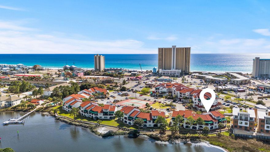 This villa at St Thomas Square offers a serene and relaxing space for enjoying all that Panama City Beach has to offer. Whether that be as your own personal home or as a beach rental! This unit is very well kept, fully furnished and ready to be enjoyed. Grand Lagoon, located just steps out the back door, is excellent for fishing, observing wildlife and boating. The St Thomas Square dock is a short walk down the paved pathway and is one of the few condominiums on PCB that has the availability for a dock tie up. Your boat or rental can be docked in one of the boat slips which is able to accommodate boats as large as 25 ft. It is a scenic and quick ride down the Lagoon to Shell Island, St Andrews State Park and the Gulf!