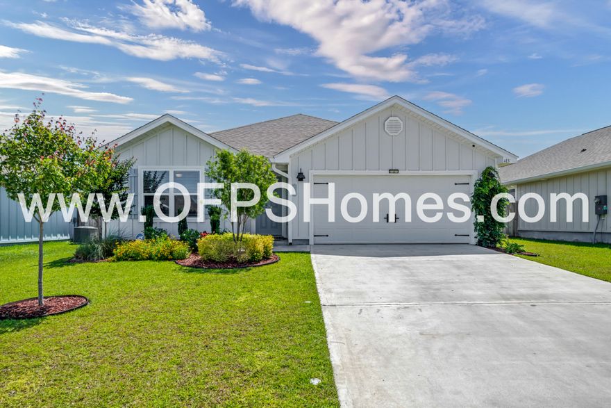 AVAILABLE... July 1, 2026

Stunning 4-Bdrm/2bth Home in Shoal River Landing - Community Pool, Smart Features & Upgraded Storage!

Welcome to The Cali, one of our most popular home designs! This beautiful 4-bedroom, 2-bathroom home offers a spacious layout, modern finishes, and fantastic community amenities.

✨ Home Features:
✔️ Open-concept kitchen with an island bar, stainless steel appliances, smooth-top range, built-in microwave, pantry, and a quiet dishwasher--perfect for entertaining!
✔️ Spacious living area with wood-look flooring throughout and plush Friese carpet in the bedrooms.
✔️ Smart Home 'Connect' System with a video doorbell, keyless entry, and more for added convenience and security.
✔️ Upgraded closets with enhanced storage solutions for extra organization.
  Primary suite includes a large walk-in closet, double vanity sinks, oversized linen closet, and a luxurious 5' shower.
 Covered back patio and a two-car garage for extra storage and convenience.
 Beautifully landscaped yard with lush trees and plants--perfect for those with a green thumb!
 Stylish and durable Hardie plank exterior for a timeless look.

NO smoking and NO cats. 600 minimum FICO credit score required in addition to meeting rental criteria. Dogs allowed upon approval with a non-refundable pet fee. Trash and recycling included.
Lawn Care Included.

All applicants are required to complete an application on https://onefamilypropertyservices.petscreening.com/ regardless of if they own a pet or not.  Applicants with an ESA are also required to complete the application.
**Please note, only one pet profile per pet is required.

This property is a part of a Homeowners Association and tenants will be required to adhere to certain rules and restrictions.  If you have any questions, you may request to view the HOA Covenants prior to application. 

** Fees Required once an application is approved include, but may not be limited to: Security Deposit, Non-Refundable Fees (cleaning and rekey), $20 Certified Mail Fee, and Pet Fees (when applicable).