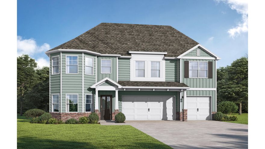Welcome to The Laurel. From the beautiful exterior with bay windows, enter the 2 story foyer. The dining room w/coffered ceiling opens conveniently to the eat in kitchen & flows seamlessly into the dramatic 2 story family room w/fireplace. Enjoy all the natural light cascading inside from the multitude of windows across the back of your home. As you make your way upstairs you experience the spaciousness of the home design. The primary suite has a separate sitting area featuring bay windows & the perfect bathroom to relax & rejuvenate. The 2nd floor has 3 additional bedrooms, 2 full baths & a loft. One more bedroom & bath downstairs. Covered porch, 3 car garage. Now is the time for you to add and choose options and upgrades to make your NEW home just the way you want it!