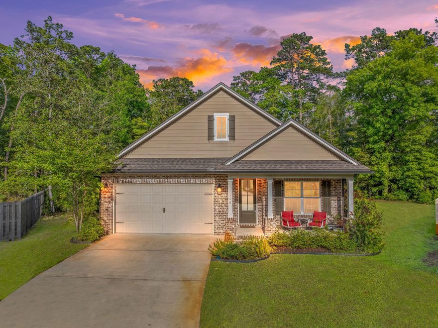 Step into coastal comfort in this 3BR + flex, 2.5-bath Brick Cobia home on a quiet cul-de-sac. 2,093 sq.ft. of light-filled living with 9' ceilings, crown molding, and custom finishes. Retreat to the owner's suite with soaking tub, tiled shower, and custom closet. Gourmet kitchen with granite counters, walk-in pantry, under-cabinet lighting, and pull-out shelves opens to a backyard made for entertaining or adding a pool. Almost half-acre lot with community pool, dog park, stocked ponds, and walking access to Freeport Marina. Home warranty included move in and enjoy coastal living today!