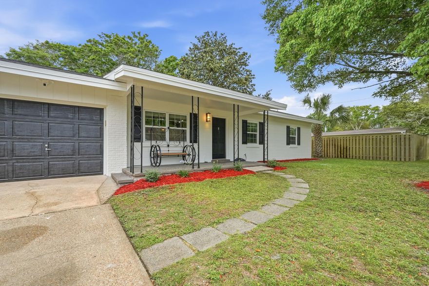Welcome to 721 Kris Ave located in the highly desirable Kenwood neighborhood! This beautifully updated and well maintained home offers the perfect blend of comfort, convenience, and coastal living. Featuring a functional layout, the home showcases stunning high-beam ceilings crafted from natural wood, adding warmth, character, and an inviting architectural touch to the living space. The property also displays spacious living areas, an updated kitchen, and a large backyard perfect for a pool, entertaining, and relaxing. Located just minutes from white sand beaches, shopping, dining, parks, and military bases, this home is ideal as a primary residence, vacation getaway, or investment opportunity. Enjoy a quiet neighborhood while still being close to everything the Emerald Coast has to offer.
