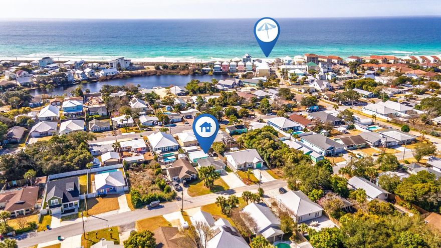 Great opportunity on the quiet West End of Panama City Beach - just 3 blocks from the beach and perfectly positioned for a strong short-term rental or personal getaway.

This beach house offers a projected annual gross rental income of $54,000-$78,000 and has been thoughtfully expanded with an additional 700 square feet by converting the adjacent garage into a fully functional living space. The new addition includes 1 Bedroom, a Full Bathroom, a Bunk room, and a Full Living room, creating a separate guest suite that adds flexibility and increased rental potential.

The main home features 2 Bedrooms and 2 Full Bathrooms, providing comfortable coastal living in a peaceful area while still being close to the beach and everything PCB has to offer.