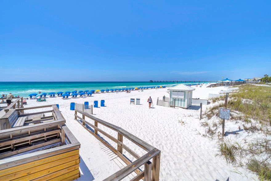 Great Gulf front unit in the sought after Destin West Resort. The unit is a spacious one bedroom that also offers a true bunkroom and two full baths. Located in the Gulf Side building just steps to the Beach access. The private balcony overlooks the resort style pool and Gulf. Owners and guest also have access to all of the amenities that the Destin West Resort has to offer. Including 7 pools, a 700' lazy river, fitness center, full- service beach rentals, Children's play area, bbq grills, bayside marina and dock, and a skybridge connecting the Gulf and Bay sides.  Destin west has always been a favorite for owners and vacationers alike.