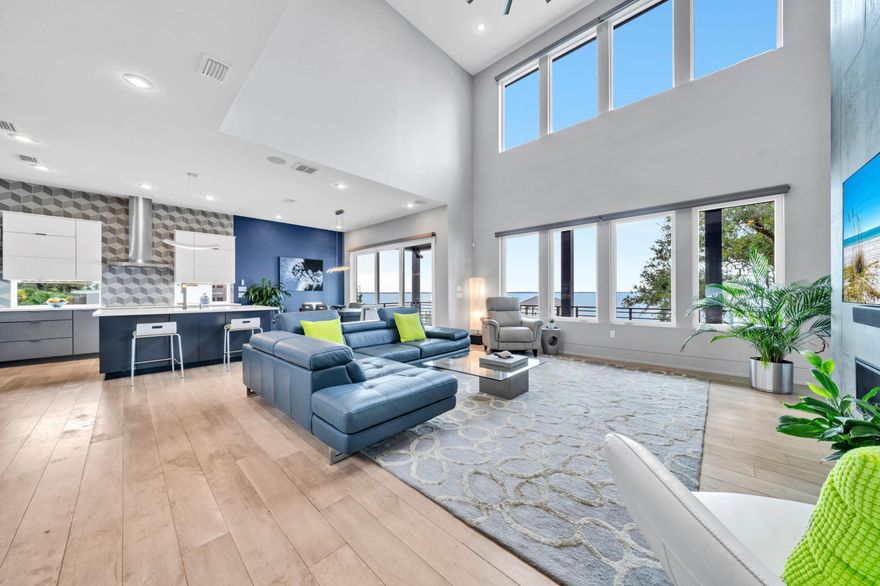 Accepting Back Up Offers! Age in place gracefully in this minimalist inspired, comfortably accessible, multi-generational luxury home! 3 PRIMARY SUITES and an ELEVATOR make this custom, Choctawhatchee Bay Front home a top choice. This 2021 build is nestled on a quiet cul de sac, in Bay Harbour, Walton County, Freeport, Florida. Thoughtful design meets modern comfort in this amenity filled home! Waterfront living & innovative features are yours! Refresh & reset! This home offers comfort, convenience, low-maintenance, nature inspired landscaping & inviting outdoor spaces. Fish from your private dock or simply relax by your outdoor firepit! Breathe easy with custom hardwood flooring throughout & NO CARPET. Want to know more? Schedule your private tour today!