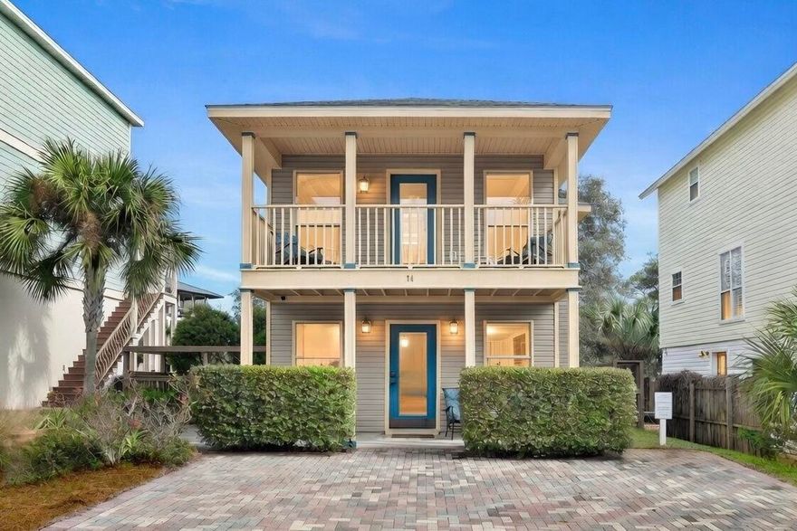 Turnkey Luxury in Blue Mountain Beach - Fully Remodeled 2024! Own a piece of 30A in this stunning 2BR/2.5BA home, ''Sea La Vie.'' Located on a quiet street in the heart of Blue Mountain Beach, this residence was completely reimagined in 2024 with new flooring, cabinetry, paint, and high-end appliances. Ideally situated .6 miles from white sand beaches and snorkeling reefs, it offers the perfect balance of a serene primary residence or a lucrative investment property sleeping 8.
Property Highlights:
Prime Location: 3 blocks to the 30A bike path; walk to local boutiques and cafes.
Modern Upgrades: Fully equipped kitchen, designer furniture, and private porch.
Outdoor Living: Private outdoor shower and fenced back yard. 
Convenience: Minutes from coastal dune lakes and beach accesses.