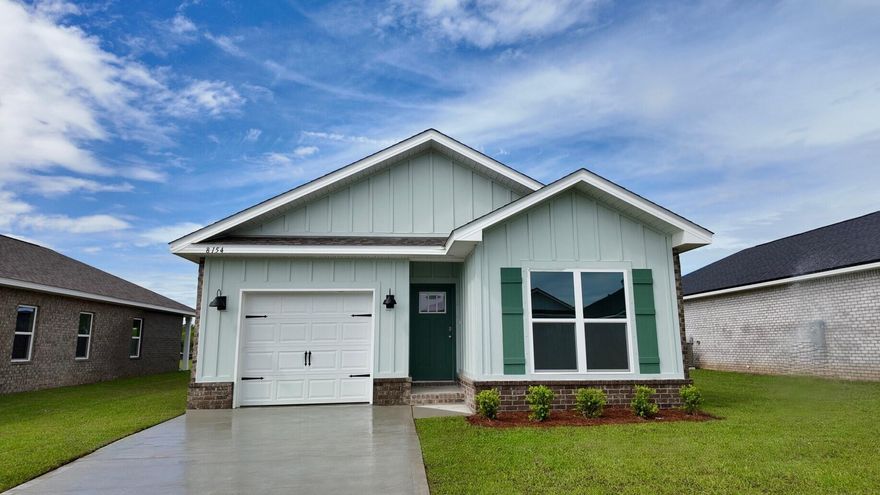 Welcome to Blackwater Reserve! Brand NEW community featuring a beautiful community pool, Lazy River and Pickle Ball. The Popular Camilla plan is a 1 story, charming contemporary cottage style home with 1 car garage, 4 bedrooms, 2 baths and a great open floorplan perfect for relaxing.  The 'Smart Home Connect 'System offers a variety of convenient Smart Home devices you will love. The well-designed open kitchen includes stainless steel appliances, a smooth-top range, built-in microwave, gorgeous quartz countertops, quiet dishwasher, pantry, island bar, eye-catching wood-look flooring, and plush carpet in the bedrooms. A well-designed, sought-after floorplan offers many desirable amenities. Fabric Hurricane door and window protection is also included. ALL LISTING pictures, colors, features, and size may vary. Square footages are approximate.