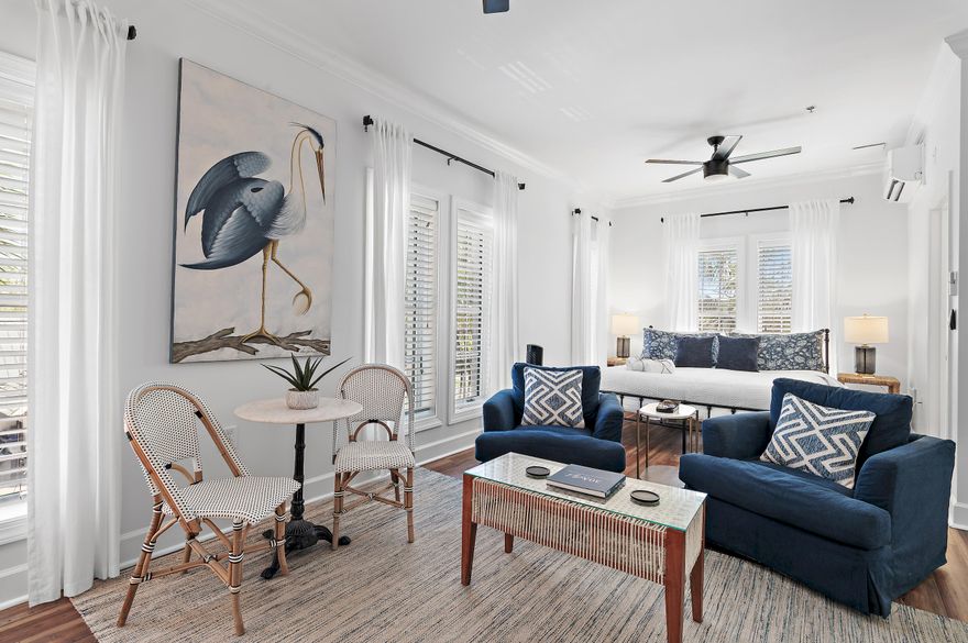 Turnkey, income-producing studio in the heart of 30A. 2025 numbers over 52k in base rents and on track to exceed in 2026!  This second-floor corner unit in the Village of South Walton sits between Alys Beach and Rosemary Beach, one of the most in-demand stretches along Scenic Highway 30A.

Fully furnished and already performing, this is immediate cash flow without the lift. The corner position delivers extra windows and direct 30A frontage, creating a light, open feel that books well and drives repeat guests. The layout is efficient and guest-friendly with a king bed, seating area, dining space, and kitchenette designed to maximize functionality.

Low maintenance. High demand. Proven performer in a location that keeps guests coming back. Owners and guests enjoy access to deeded beach entry just moments away, along with on-site amenities including a pool, hot tub, and seasonal attractions such as live music and nearby farmer's markets. With restaurants, shopping, and the 30A walking and biking path right outside the door, this location drives repeat bookings and year-round demand.

This is a prime addition to any short-term rental portfolio.
