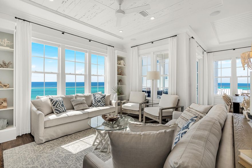 Nestled along the pristine shores of Inlet Beach, 94 Emerald Cove Lane South offers a rare opportunity to experience the epitome of coastal luxury living. This Gulf-front residence seamlessly blends sophistication with the serenity of its natural surroundings, spanning 2880 square feet with 40 waterfront feet and boasting unparalleled craftsmanship.

The interior exudes coastal elegance with 5 bedrooms, 6 bathrooms, and comes equipped with an elevator facilitating easy access to each level. The elegantly appointed gourmet kitchen is designed with top-of-the-line appliances and custom cabinetry.

The master suite on the fourth level is a sanctuary of relaxation with panoramic Gulf views, and the ensuite bathroom is a spa-like retreat with tasteful grandeur. Nestled along the pristine shores of Inlet Beach, 94 Emerald Cove Lane South offers a rare opportunity to experience the epitome of coastal luxury living. This Gulf-front residence seamlessly blends sophistication with the serenity of its natural surroundings, spanning 2880 square feet with 40 waterfront feet and boasting unparalleled craftsmanship. The interior exudes coastal elegance with 5 bedrooms, 6 bathrooms, and comes equipped with an elevator facilitating easy access to each level. The elegantly appointed gourmet kitchen is designed with top-of-the-line appliances and custom cabinetry. The master suite on the fourth level is a sanctuary of relaxation with panoramic Gulf views, and the ensuite bathroom is a spa-like retreat with tasteful grandeur.

Each thoughtfully designed bedroom ensures a private oasis for comfort and tranquility for your family and guests. The outdoor spaces invite you to savor morning coffee and aprés beach cocktails while taking in the awe inspiring sunrises and sunsets.

Located in the beachside community of Inlet Beach, this residence offers more than just a home; it provides a lifestyle with walkability to shopping and restaurants on 30A and the neighboring communities of Rosemary Beach, Seacrest Beach, and Alys Beach.

With its meticulous design, prime location, and short term rental income performance, 94 Emerald Cove Lane stands as a solid investment, promising the ultimate coastal luxury experience where every detail embodies the pinnacle of beachfront living.