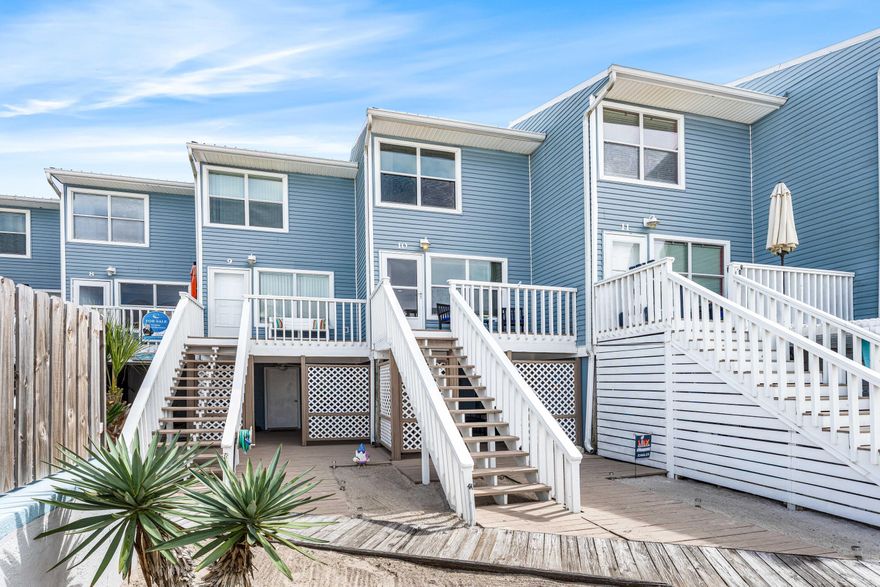 Navarre Beach Townhome | 3-Story Layout | Walk to Beach & Dining | Coastal Retreat
This charming 3-story townhome in Navarre Beach offers a true coastal escape in one of the area's most walkable and desirable locations. As one of only 12 units in this exclusive complex, the property offers a rare sense of privacy and community, making it a great rental investment property or a peaceful personal getaway. Positioned just minutes from the iconic Navarre Beach Pier and with the Santa Rosa Sound at the end of the neighborhood, this property delivers the lifestyle buyers come to the Emerald Coast for-easy beach access, local dining, and relaxed coastal living. Start your day by stepping outside onto your front porch to enjoy the sunrise in the quiet morning hours.
The first level is designed or the ultimate beach lifestyle, featuring a dedicated laundry room and a private outdoor patio with great seating and lounge space. This ground floor also provides the flexibility to finish the space to suit your needs, whether as additional storage, a hobby room, or a custom beach entry. The second floor features the main living space with a blend of carpet and LVP flooring, creating an open and comfortable setting for everyday living or hosting guests. A spiral staircase leads to the third-floor primary suite, offering a private and cozy retreat with space for multiple sleeping arrangements and a full ensuite bathroom.
Step outside and you're within minutes of public beach access, waterfront recreation along the Santa Rosa Sound, and some of the area's most popular restaurants. The community pool is located just seconds from the front door, offering immediate access to a resort-style amenity without the maintenance.
Navarre Beach is one of the last areas along the Emerald Coast with a true "Old Florida" appeal--offering miles of white sandy, crowd-free beaches and stunning emerald-hued waters. Enjoy endless outdoor activities on both the Gulf of Mexico and the Santa Rosa Sound, along with nearby parks, hiking and biking paths, and the natural beauty of the Gulf Islands National Seashore.
1 BR | 1 BA | 3-Story Townhome | Community Pool | Navarre Beach | Santa Rosa Sound | Navarre Beach Pier | Gulf of Mexico | Gulf Islands National Seashore | Pensacola Beach | Emerald Coast