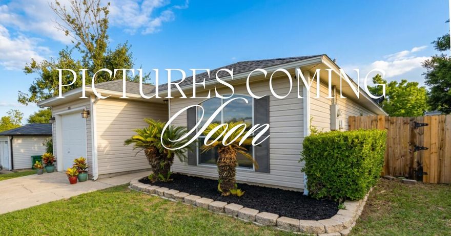 PICTURES COMING SOON - Welcome home to this charming traditional-style home in South Crestview! This 3-bedroom, 2-bath home offers 1,421 sq ft of comfortable living with an open-concept layout that flows from the living area to the backyard patio. The kitchen features an island bar and pantry for ample counter and cabinet space. The primary suite includes a spacious closet with shelving and double sinks in the bath. Brand-new carpet throughout, a one-car garage, and a backyard with room to enjoy the outdoors. Conveniently located in South Crestview with easy access to Eglin AFB, Hurlburt Field, and all the amenities along PJ Adams Pkwy. Move-in ready and waiting for you to make it home!