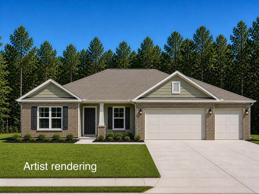 This Plan Features: 2 x 6 Exterior Construction, 3 CAR GARAGE, 4BR/3BA & Flex Rm, & Breakfast Cafe * 10 Ft Ceilings & Laminate Wood Plank Flooring in Main Living Areas * Granite Countertops Kitchen & Baths * Tile Flooring in all Baths* Kitchen: Granite Island, Stainless Steel Appliances & Walk In Pantry * Soft Close Cabinetry * Main Suite w/ Trey Ceiling & Main Bath with Builders Signature Zero Entry Walk in Tile shower w/ 2 Shower Heads, Separate Soaking Tub, Double Vanities & Large Walk-in Closets * Ceiling Fans All Bedrooms, Family Rm & Rear Covered Lanai * Irrigation & more.