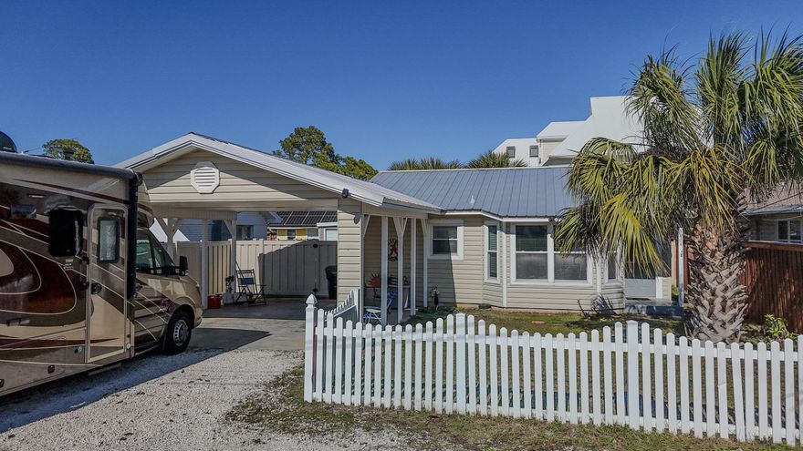 Open House May 3 - 12-2PM! Coastal charm meets South Lagoon living at this incredible property, located just a couple of blocks from the sugar white sands of Panama City Beach. Whether you're seeking a lucrative short-term rental, a vacation getaway, or a full time beach residence, this home delivers the ultimate coastal lifestyle in a golf cart friendly neighborhood with NO HOA.