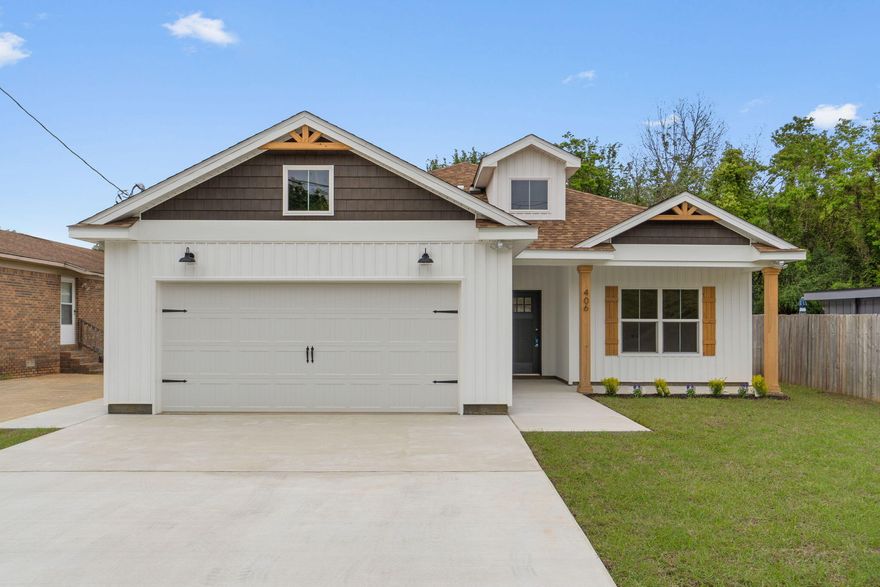 THESE ARE STOCK PHOTOS- NOT ACTUAL LOT SPECIFIC FINISHES. PHOTOS ARE OF SIMILAR PROPERTIES THAT WERE BUILT. We Do have the same floor plan that you can tour in another neighborhood. Welcome to your dream home! This semi-custom craftsman inspired brand new home offers almost 1900 square feet of spacious living with 4 bedrooms, 2 bathrooms, and endless opportunities to make it your own. The home's standout features include custom cypress wood beams and vaulted ceilings, adding warmth and character to the already beautiful design. Beautiful fireplace,  gas range, and tankless hot water heater make for a modern and comfortable living experience that you'll enjoy every day. The master bathroom boasts a luxurious free-standing tub and beautifully tiled shower, offering a spa-like experience at home. You'll never have to worry about running out of hot water with the tankless water heater - a feature that is sure to impress. But what truly sets this home apart is the opportunity to personalize it to your exact preferences. You'll have the chance to choose from 10 different flooring options, select your preferred granite color, and even pick out the cabinet colors that speak to you. This is not your average builder-grade house - it's a true gem waiting for your personal touch. This incredible home is brought to you by family-owned business that builds homes with heart. When you purchase this home, you'll not only be investing in a beautiful property but in a company that values integrity, craftsmanship, and customer satisfaction. We take pride in every home we build and ensures that each one is a reflection of our commitment to quality and excellence. With a focus on personalized service and attention to detail, you can trust that your home-buying experience will be second to none. Don't miss out on this opportunity to own a beautiful, semi-custom home built by a company with a heart.