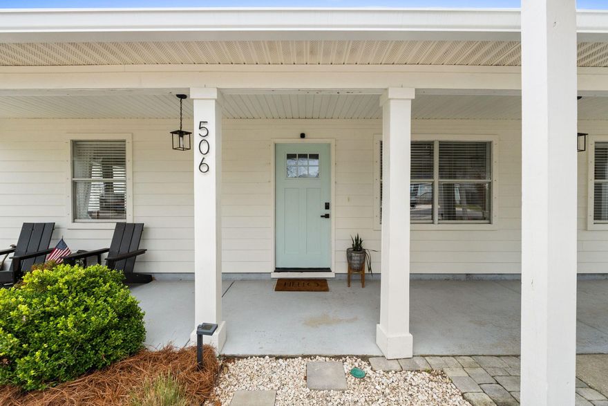 PRICED TO SELL! No HOA! This 3-bdrm, 2-bath home offers 1,330 sqft of thoughtfully designed living space, with an additional 200 Sq ft cooled Florida room, and covered parking for two cars. Interior has numerous updates throughout the home- including: lvp flooring, quartz countertops in kitchen, all new appliances, new metal roof, new hvac, new hot water heater and updated light fixtures in every room.

This large lot, offers a generous backyard, complete with a paver area and gazebo- a perfect setting for outdoor fun. As well as a shed for extra storage. Additionally, the property comes equipped with fabric storm shutters for windows and doors, as well as an active termite protection system. Short term rentals are allowed, making this property a great investment opportunity with similar properties in the neighborhood earning over $50K in gross rental income. The neighborhood also has access to Lake Powell with a public boat ramp and park conveniently located just a short walk away. Convenient beach access is a short walk away as well. Don't miss out on this opportunity to own on the west end of Panama City Beach!