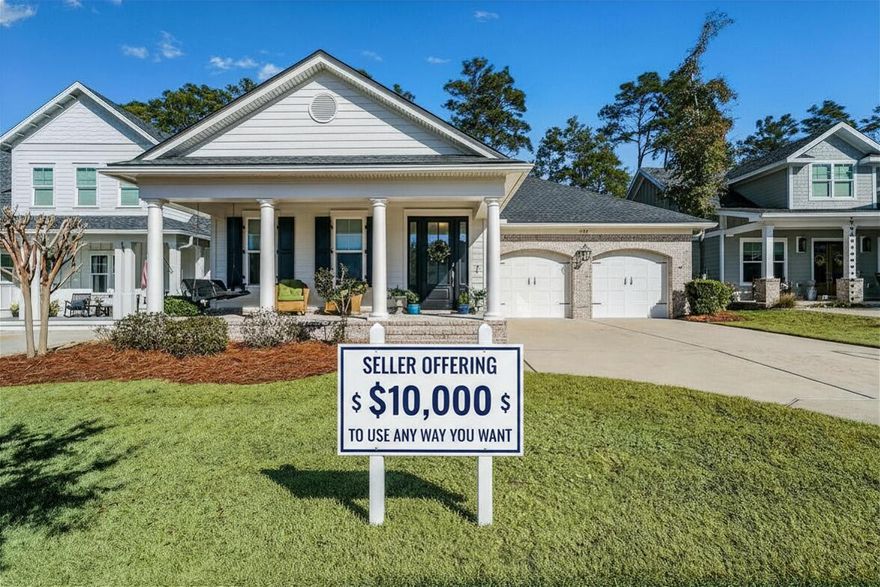 Welcome to this beautiful one-story brick home in Deer Moss Creek, one of Niceville's most desirable master-planned communities. Built in 2019 by one of the area's premier builders, Huff Homes, this home blends modern comfort with thoughtful design, all just minutes from Eglin AFB, Duke Field, 7th Special Forces, and Destin's stunning beaches.

Step inside to an inviting open floor plan featuring LVP flooring, tile in wet areas, and crown molding throughout the main living spaces. The chef-inspired kitchen offers quartz countertops, white shaker cabinets, modern lighting, and premium stainless steel Bosch appliances, including a dual-fuel gas stove/oven.

The spacious primary suite provides a peaceful retreat with an oversized walk-in shower, double vanity, and a large walk-in closet. Two additional bedroom and 2.5 baths ensure comfort for family and guests.

Enjoy outdoor living with a charming front porch and a screened-in back porch overlooking serene greenspace. Additional features include a 2-car garage, high-impact windows, energy efficient HVAC, gas water heater, an outdoor gas hookup, sink in the garage and a whole home generator - a smart combination of comfort, safety, and long-term savings.

Living in Deer Moss Creek means enjoying a vibrant, walkable community with exceptional amenities, including scenic walking trails, parks, playgrounds, a community pool, and beautifully preserved natural spaces. The neighborhood is known for its thoughtful design, friendly atmosphere, and access to A+ schools, making it one of the most sought-after areas on the Emerald Coast.
