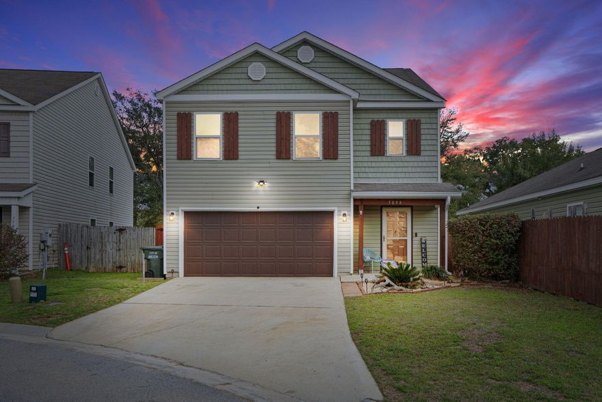 Welcome home to this spacious  4-bedroom, 3-bath with a down stairs office / flex room residence tucked away on a quiet cul-de-sac. Designed for both comfort and function, the open floor plan offers generous living space with one bedroom and full bath downstairs and the remaining bedrooms upstairs. The kitchen features stainless steel appliances, a new dishwasher, and a walk-in pantry. Washer and dryer convey. Enjoy abundant indoor storage throughout. Step outside to a large fenced backyard with a shed that conveys--perfect for entertaining, play, or hobbies. Roof to be replaced with acceptable offer.