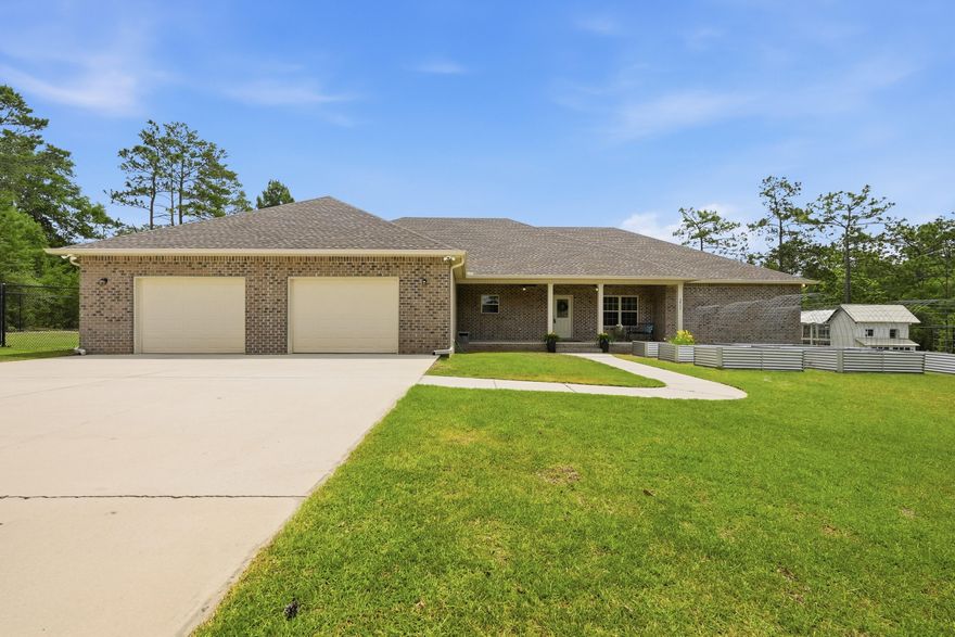 Set on approximately 2.3 acres in North Crestview, this spacious property offers the perfect blend of indoor comfort and outdoor living. A gated driveway welcomes you to this 5-bedroom, 4-bath home featuring a versatile floor plan with three bedrooms offering private en-suite baths and large walk-in closets. Enjoy multiple spaces for relaxing and entertaining, including a screened porch, open back deck, and a sparkling in-ground pool. The outdoor amenities continue with raised garden beds, a chicken coop, and an irrigation system to help maintain the grounds. With room to spread out and enjoy country-style living while still being convenient to shopping, schools, and a short commute to Eglin Air Force Base and Duke Field, this unique property offers endless possibilities.