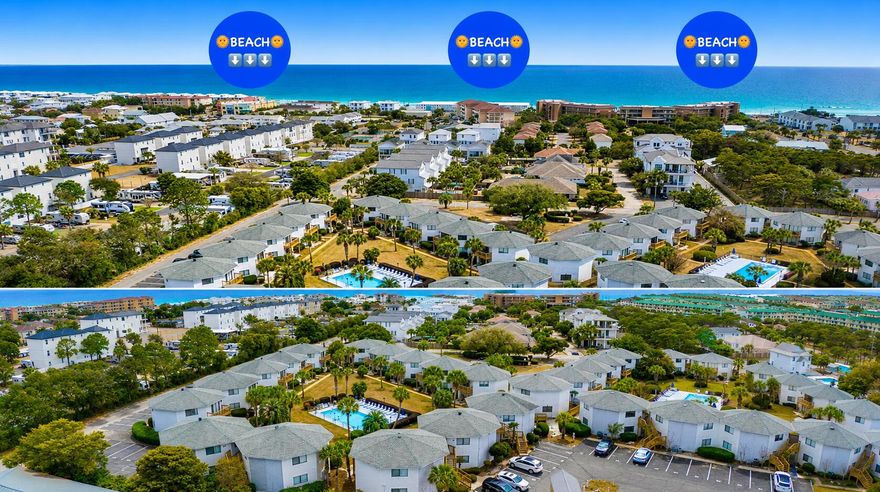 Perfect for beach lovers, snowbirds, or anyone craving easy coastal living--this fully furnished ground-floor condo is now available for rental just 2.5 blocks from the sugar-white sands and emerald gulf waters! Rental offering 2 bedrooms, 2 bathrooms. This unique octagon floor plan creates a bright, open feel with plenty of natural light throughout.

The updated kitchen features stainless steel appliances, granite countertops, modern backsplash, and comes fully stocked for convenience. Both bathrooms have been upgraded with elegant quartz countertops, while durable luxury vinyl plank flooring throughout makes beachside living low-maintenance and easy.

Enjoy access to two community pools, include including one heated for year-round enjoyment. Whether you're looking for a full-time residence, seasonal retreat, or long-term rental, this move-in-ready condo offers the perfect blend of comfort, style, and location. Schedule your private showing today for this rental and start living the beach lifestyle!