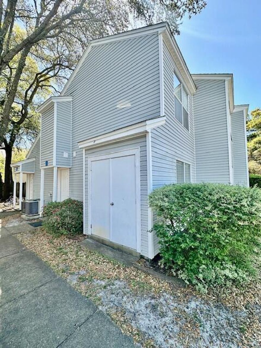 Avail: 4/24. FLEXIBLE S/D = TO 1 MO. RENT CAN BE BROKEN UP IN 2 MO. INSTALLMENTS IF QUALIFIED. SORRY, NO PETS/SMOKING ALLOWED. Nicely updated condo in the middle of FWB, close to both bases, hospital, schools, shopping, restaurants, EVERYTHING! Newer faux wood blinds, LVT wood looking flooring, interior tan paint, faucets, fixtures, stainless steel appliances, granite counter tops, tile surround in showers, etc. Wood burning fireplace in living rm. Breakfast bar & separate dining area. Tile in wet areas- no carpet! Crown molding & ceiling fans! Lg walk in closet in master! Inside utility closet w/ a front loader washer/dryer set! All electric! Outside you have a covered patio w/ a storage closet. Welcome home!