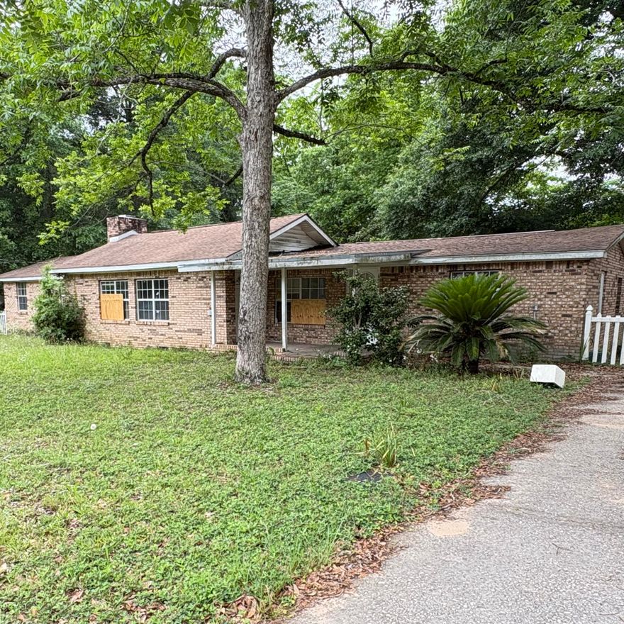 Investment opportunity with major upside potential.  AS IS Condition.  Situated a large lot with plenty of space and possibilities.  Great opportunity for investors, flippers, or buyers looking for equity.
