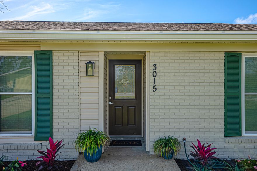 Welcome to 3015 Stanford Rd in Panama City -- a beautifully maintained and thoughtfully updated brick home that combines timeless construction with modern upgrades, all in a convenient and highly desirable central location.

Inside, you'll find a bright and welcoming open living and dining area designed for comfortable everyday living and easy entertaining. Large windows allow natural light to flood the space, creating a warm and airy atmosphere throughout the home. Durable flooring runs throughout the house with no carpet, providing a clean, modern look and low-maintenance lifestyle.

The spacious primary bedroom offers a relaxing retreat and features a generous walk-in closet along with a convenient private half bath. One additional bedroom provides comfortable space for family, guests, or a home office, making the layout both practical and flexible.

This home has been extensively improved with a long list of thoughtful upgrades. Major system updates include a new HVAC system and hot water heater installed in 2022, followed by a new well pump in 2023. In 2024, the kitchen was updated with new appliances, and in 2025 the home received a comprehensive renovation that included a completely new kitchen, updated bathrooms, a redesigned laundry area, new gutters, fresh interior and exterior paint, updated plumbing, electrical improvements, and all new lighting fixtures throughout the home. A new sliding glass door was also installed, providing easy access to the backyard, and a new washer and dryer were added.

The improvements continued in 2026 with a beautifully renovated main bathroom featuring a tub and shower combination with classic subway tile. Outside, the concrete patio has been freshly stained to create an inviting outdoor living space. The shed has been painted to match the home, and new landscaping and plantings enhance the home's curb appeal.

Additional features include a convenient one-car garage and a spacious yard perfect for relaxing, gardening, or entertaining.

Ideally located, this home is just minutes from the new Publix shopping center at SweetBay and close to the shopping, dining, and everyday conveniences along 23rd Street. The beautiful beaches of the Gulf of Mexico are also only about 20 minutes away.

With extensive upgrades, abundant natural light, and a prime location close to everything Panama City has to offer, 3015 Stanford Rd is truly move-in ready and a wonderful place to call home.