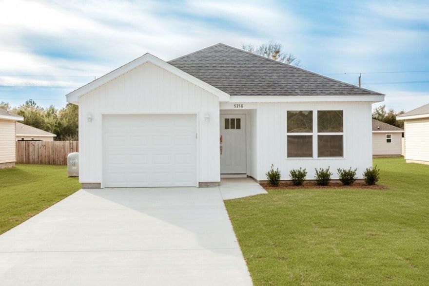 Seller is offering up to $12,000 in buyer incentives, which may be applied toward closing costs or divided between closing costs and a builder package that can include blinds, washer and dryer, refrigerator, irrigation, or a fence (restrictions apply), This beautifully crafted 2-bedroom, 2-bath home offers the perfect blend of style, functionality, comfort, and affordability which is ideal for first-time buyers, downsizers, or investors alike. Step inside to discover luxury vinyl plank flooring flowing seamlessly throughout the entire home, creating a modern and cohesive feel. Just off the entry, you'll find the first bedroom conveniently located across from the garage entrance. Continue down the hall into the bright and inviting open-concept living area and kitchen, filled with natural light. The kitchen is thoughtfully designed with a spacious island, ample cabinet storage, elegant quartz countertops, and sleek stainless steel appliance. Making it both beautiful and practical for everyday living and entertaining. Privately situated at the rear of the home, the larger primary bedroom features its own en-suite bathroom, offering a comfortable retreat at the end of the day.
Enjoy the added benefit of fiber internet throughout the neighborhood, delivering fast and reliable connectivity for remote work, streaming, or gaming. With no HOA restrictions, you'll have the freedom and flexibility to truly make this home your own.
Don't miss the opportunity to own this move-in ready gem that combines modern finishes with exceptional value. (*some photos are virtually staged, photos are of existing home with same floor plan.)