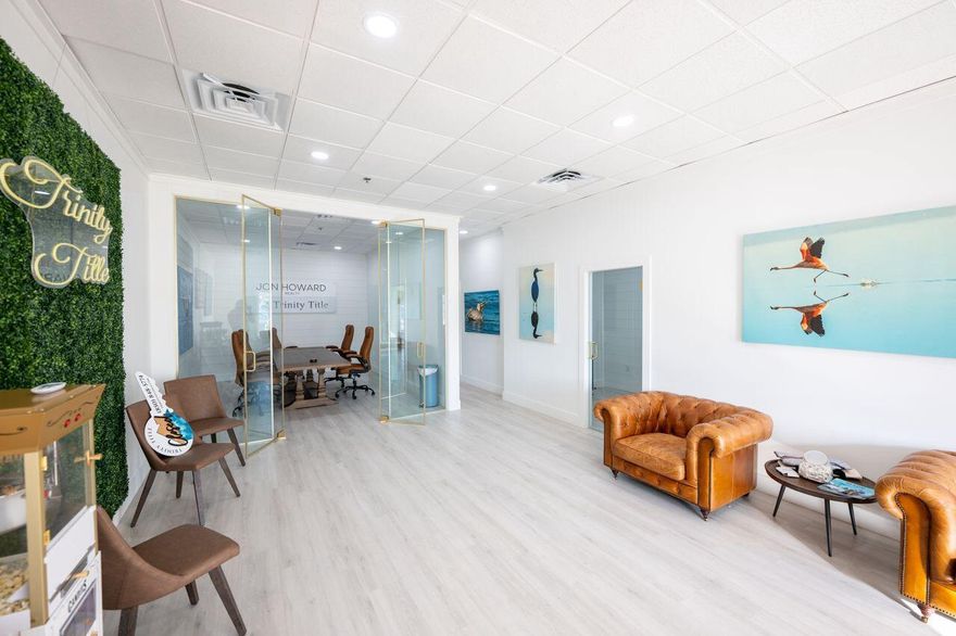 This fully renovated commercial retail/office space offers a light and bright coastal modern design, making it a standout investment opportunity in the heart of the Destin/Miramar Beach area. Spanning 1,400 sq ft on the first floor of The Plaza, this property is ideally located along Highway 98, a major thoroughfare with approximately 50,000 vehicles passing daily. The central location provides unparalleled visibility and accessibility, making it a prime spot for businesses looking to thrive in this dynamic market.