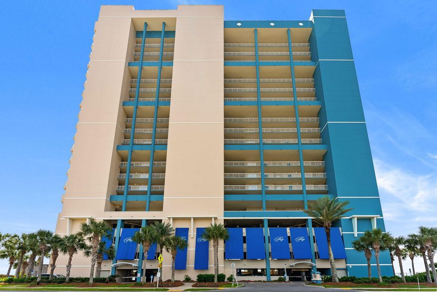 Welcome to Palazzo 306.  This 2 bed/2 bath condo boasts a bunk room, 2 Climate-Controlled storage units, and comes fully furnished.  Its Living Area flows seamlessly onto the expansive balcony with breathtaking Gulf views. The Kitchen is equipped with stainless steel appliances, granite counter, and bar seating for 4.  The spacious primary suite offers private balcony access, stunning Gulf views, a walk-in closet, and an ensuite bath complete with a jetted tub and separate full-sized shower.  The Second bedroom accommodates both family and guests.  Large enough for both bunk beds and built-in cabinets, the Bunk Room also contains a closeted full-sized washer and dryer.  The oversized second Bathroom contains a pedestal sink and tub/shower.  The quality tile upgrade, motorized blinds, and poly balcony furniture all add to your value.

The Palazzo, built in 2008, offers resort style amenities including a state-of-the-art fitness center, under building parking, heated pool, hot tub, grilling and picnic areas, coded garage access with on-site building security, and owner pet walking area. Major building updates completed within the past 4 years include--with no special assessments--full exterior painting, new deck with beach access, pool and lobby area retiling, balcony resurfacing, new backup generator, and parking garage fire suppression replacement. The 2026 HOA fees have not risen in 3 years.