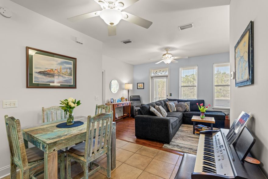 2 bedroom 2 bath ground floor condo on the coveted Scenic highway 30A. Fantastic location with sandestin and Destin in close proximity. Move in ready, with high end GE Appliances. Backed up to the state park, enjoy calm views, or take a walk on the trails.  Beach access is in Topsail State Park, Fort Panic or Dune Allen a few minutes stroll or a 2 minute drive. Gulf Place with shops, restaurants and entertainment is a short drive away. A few miles further enjoy all of 30-A's greatest spots. 5 Minutes to Gulf Place. 11 Minutes to Blue Mountain Beach. and 15 minutes to the tram at Grayton.