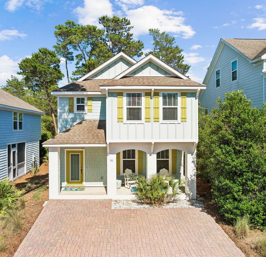 This is the lowest-priced rental property in Inlet Beach at just $665,000, with multiple rental projections around $75k annually. Introducing 30 Sandpine Loop in Pinewood Preserve, a turnkey, fully furnished three-bedroom, three-bath coastal retreat located just moments from Rosemary Beach, Alys Beach and the white sands of 30A. This property is perfectly suited as a personal getaway, full-time residence or investment opportunity.

The home offers a seamless blend of indoor and outdoor living, complete with an oversized driveway and convenient access to the community pool just steps away. A short bike ride leads to the largest beach access in Walton County, while nearby Camp Helen State Park and Lake Powell provide endless opportunities for kayaking, paddleboarding, fishing and exploring one of North America's largest coastal dune lakes.

Positioned near the dining, shopping and entertainment of 30Avenue, 30 Sandpine Loop delivers exceptional value, strong rental potential and the coastal lifestyle buyers continue to seek along the Emerald Coast.
