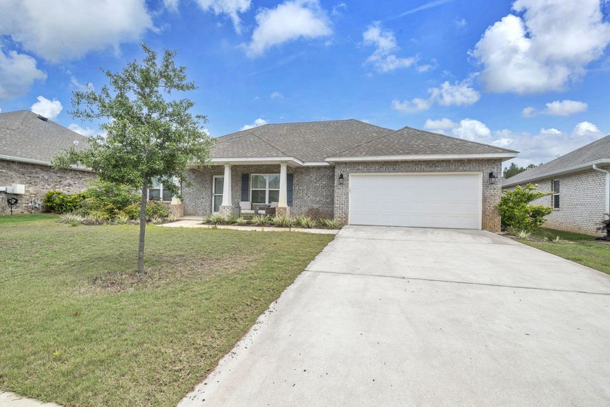 Located on a peaceful cul-de-sac in the Parkview section of the highly popular Hammock Bay community, this Ariana floor plan offers a versatile layout designed to fit a variety of lifestyles. The home features 3 bedrooms, 2 bathrooms, plus two separate bonus spaces that can easily adapt to your needs. Whether you need an additional bedroom, home office, playroom, workout space, hobby room, or second living area, this layout gives you plenty of flexibility. The home's location within the neighborhood adds even more appeal, with close proximity to the community sports fields, school, and general store. The cul-de-sac setting provides less traffic and a more private feel while still keeping you close to everyday conveniences.Inside, the home features an open main living space with stylish finishes throughout, including white cabinetry, quartz countertops, crown molding, EVP flooring in the main areas, and upgraded appliances. The primary suite includes a beautifully tiled shower and a spacious retreat feel. Out back, the oversized yard offers endless potential with plenty of room for entertaining.