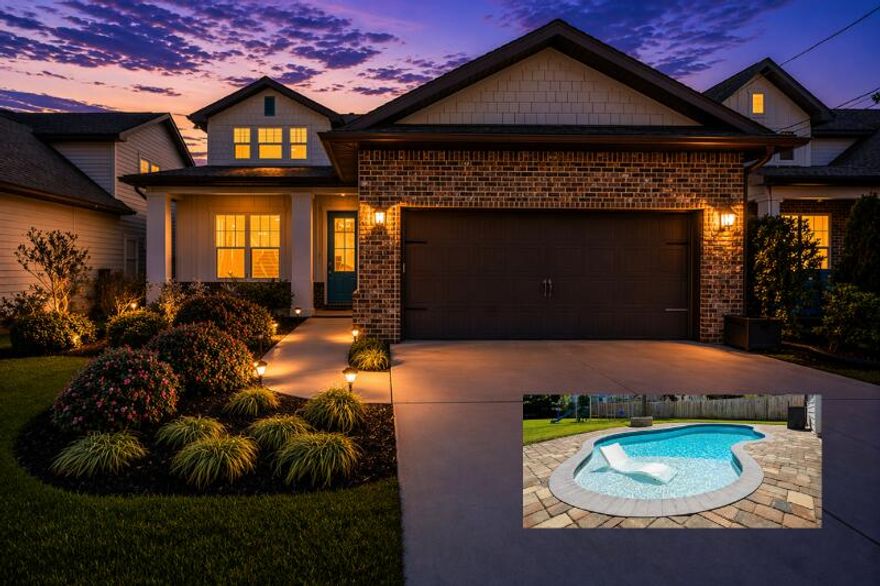 Built in 2018 and thoughtfully designed for both everyday comfort and entertaining, this spacious four-bedroom, three-bath residence sits in Elliot Pointe in the heart of downtown Fort Walton Beach, just moments from the water. Positioned in a golf cart-friendly area with convenient access to boating, beaches, dining, and local events, the home offers an exceptional blend of modern construction, flexible living space, and coastal lifestyle appeal. Inside, the two-story layout offers a bright and open atmosphere highlighted by 10-foot ceilings and quality finishes throughout. The main level features three bedrooms and two full bathrooms, including a private primary suite with a split floor plan that provides both comfort and privacy. Wood-grain tile flooring flows throughout the living spaces while coffered ceilings, recessed lighting, plantation shutters, and fresh interior paint create a polished and inviting environment. The kitchen serves as the central gathering space with shaker-style cabinetry, soft-close doors and drawers, granite countertops, stainless steel appliances, and plenty of room for both cooking and conversation. A second living room upstairs adds valuable flexibility to the floor plan. This level also includes a fourth bedroom with two closets and a full bathroom, making it ideal for guests, a media room, a home office, or a private retreat for extended family. Outdoor living takes center stage in the private backyard, where a heated in-ground gunite pool creates a resort-style setting perfect for relaxing afternoons or weekend gatherings. The fenced yard provides added privacy while the removable pool safety gate offers peace of mind. Energy-efficient solar panels, already paid off, add long-term savings and sustainability. Location enhances the lifestyle even further. A public boat launch sits just a few blocks away, making spontaneous days on the water effortless. The nearby Fort Walton Yacht Club offers optional membership with dining, a private beach, event space, boat slips, a pool, and a vibrant calendar of activities just about a mile from the home. With no HOA and no rental restrictions, the property offers rare flexibility for homeowners and investors alike. The surrounding downtown area continues to evolve with redevelopment momentum and the highly anticipated Brooks Bridge project, expected to enhance connectivity and long-term property values. This is a modern coastal home positioned perfectly for enjoying the Emerald Coast lifestyle, whether as a primary residence, second home, or investment opportunity.