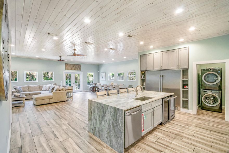 Discover this coastal luxury and pristine 2019-built, 7-bedroom, 7 1/2 bath retreat offering approx. 3,600 sq ft of modern living, just minutes from the Gulf Beach. With an open-concept main floor, gourmet kitchen, high-end finishes, built in bunk beds, first class bathrooms with tub and plenty of space for family and guests, this home delivers vacation -style comfort and highly desirable rental potential. Private heated pool, fenced yard, and private gated beach entrance at Holywood st. Whether you're seeking a full-time residence or an investment property, this home offers turnkey elegance in an exceptional location.
Priced below comparable homes nearby, it delivers unmatched value, offering the same luxury features for less -- a rare find in this sought-after neighborhood.