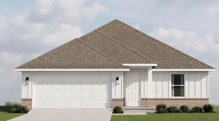 Discover the perfect blend of modern efficiency and timeless charm at this Craftsman-Style new construction home in Avalon Beach! Offering 1,272 SqFt of living space - with a split floor plan, 3 bedrooms, 2 bathrooms, an oversized 2 car garage, and a covered patio. Inside, you'll find high-end finishes such as Luxury Vinyl-Plank flooring throughout, 9 foot ceilings, ceiling fans, granite countertops, soft-close shaker-style cabinets, and more! Matching tray ceilings in the living room and primary suite add an elegant touch. The primary suite has its own ensuite bathroom with granite countertops, double vanity, and oversized closet. Functional and efficient - with an automatic garage door opener with 2 remotes, Hurricane braced garage door, pull down stairs for the attic access, and an efficient 15 SEER HVAC. Excellent location for local military bases and an easy commute to Crestview, Navarre, Gulf Breeze, and Pensacola. With no HOA! Boaters enjoy being less than 2 miles from 2 separate public boat ramps! PLUS, you can save quite a bit of money with the current builder incentives to include closing costs assistance! Ready to make this house your home?
 house your home?
