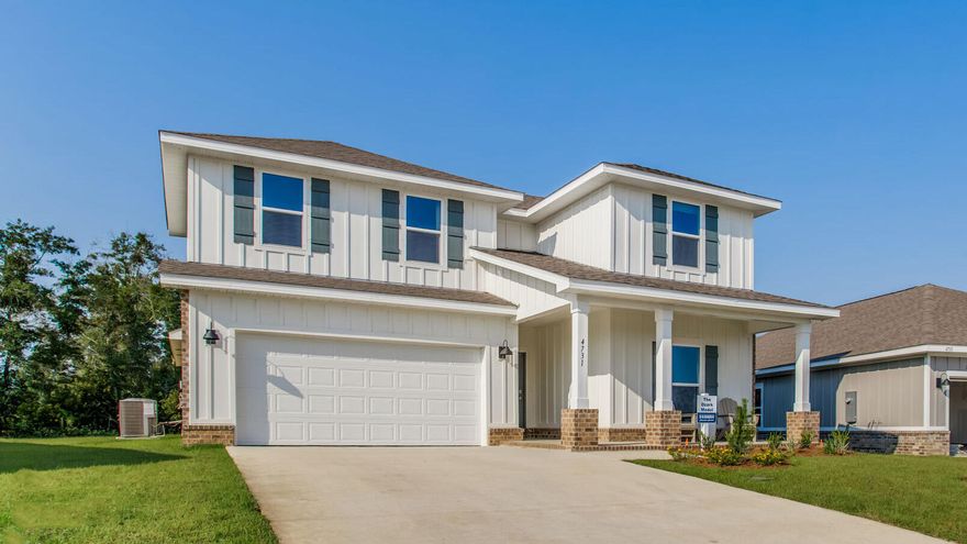 Welcome to 34 Foxtrail Run at Ashton Park Phase III in Freeport Florida. This pre-construction homesite offers the opportunity to secure new construction prior to groundbreaking. This property will be developed with the Ozark floorplan and built to current design standards and specifications. Buyers may have the ability to personalize select finishes depending on the stage of construction. Estimated completion timelines and build details available upon request. This home has just over 2,500 square feet through two stories, with 4 bedrooms with 3 bathrooms, a 2-car garage, and a seamless open layout. There is a covered front porch and entry door.

 As you enter the home, you are met with the foyer leading to the open concept living area. Just off the entry hall, you will find a guest bedroom featuring a full bathroom and the laundry room. Continuing through the foyer you enter the open concept living area including the kitchen, living room and dining space. The kitchen includes quartz countertops, under mount sink, smooth top range, stainless steel appliances, pantry, stylish shaker cabinetry, and a center island. With natural light and nearby covered patio access, the living and dining area are integrated perfectly.

At the back of the main living area is the primary bedroom. This bedroom is a spacious and relaxing room that includes an ensuite bathroom. The primary bathroom has a dual sink vanity, a separate water closet, shower and walk-in closet.

Returning to the foyer you will find stairs leading to the second floor. On the second level, there is an additional living area that could be used as a media room or study. There are two guest bedrooms on the second level as well as a full bathroom dual sink vanity and shower tub combination. For more information on this home, contact a D.R. Horton sales representative.

Images are of model home and may include custom design features not available in other homes. [Furnishings and decorative items are not included with home purchase.]