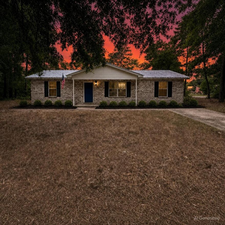 Only 1-Acre Updated Brick Home in Freeport for under 340,000. Updated with a 2022 metal roof, 2026 AC, 2026 Kitchen with granite and stainless stele appliances, Laminate flooring floors, and modern finishes. Move-in ready and priced below anything comparable -- this one won't sit long.