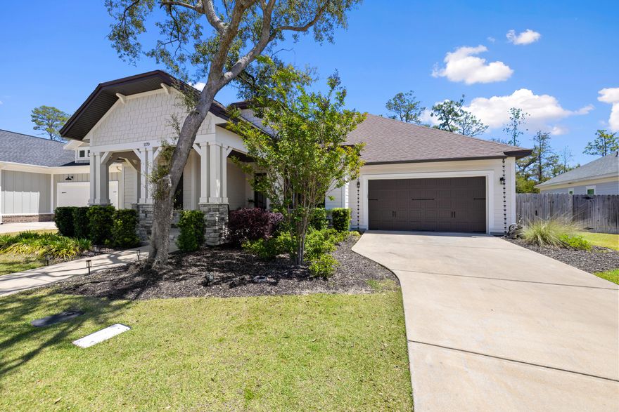 Located in the highly sought after Deer Moss Creek community of Niceville, Florida, this thoughtfully designed Craftsman-style home offers a rare combination of privacy and modern features, backing directly to the protected Eglin Preserve.
ASSUMABLE 2.25% MORGAGE FOR qualified buyers.

This single-level residence features a functional and flexible layout with 4 bedrooms and 2 full bathrooms. The open living area flows seamlessly into a well-appointed kitchen featuring quartz countertops, shaker cabinetry, a center island, and a gas range.

Interior finishes include engineered wood flooring throughout the main living areas, tile in wet spaces, and carpet in the bedrooms. Both bathrooms are upgraded with granite countertops. Additional features include impact resistant windows and a tankless gas water heater for efficiency and peace of mind. Plus, a spacious lot provides ample room for outdoor living, including the potential for a future pool.

An unfinished upstairs bonus area of approximately 300 square feet offers the opportunity for future expansion, additional storage, or customized living space. 

Deer Moss Creek is a planned unit community that continues to expand based on demand. The neighborhood features a community pool and clubhouse, basketball courts, playground, charming sidewalks and walking trails.